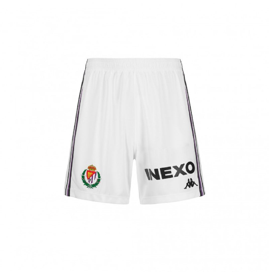 SHORT 1ª EQUIPACIÓN REAL VALLADOLID 24/25 BLANCOS KOMBAT RYDER 01