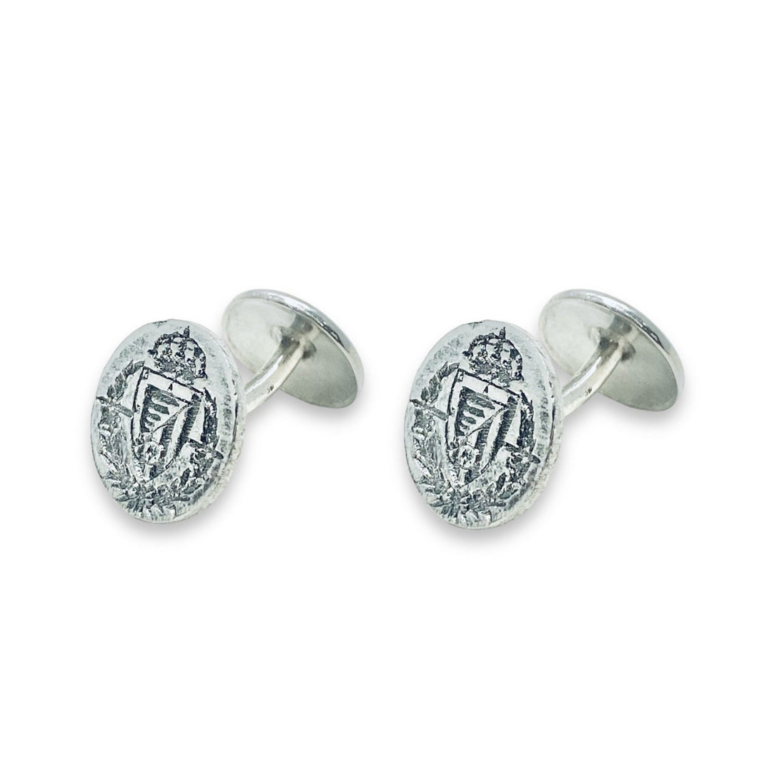 GEMELOS REAL VALLADOLID PLATA BRILLO 01