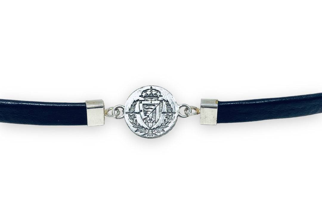 PULSERA RV PLATA BRILLO Y CUERO main