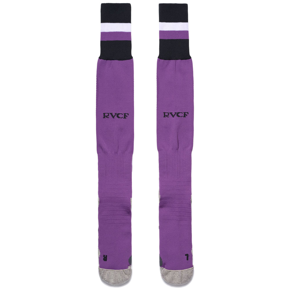 KOMBAT SPARK PRO VALLADOLID 1PACK - Socks - Knee High Sock - MAN - Violet-Grey Cenize-White 02
