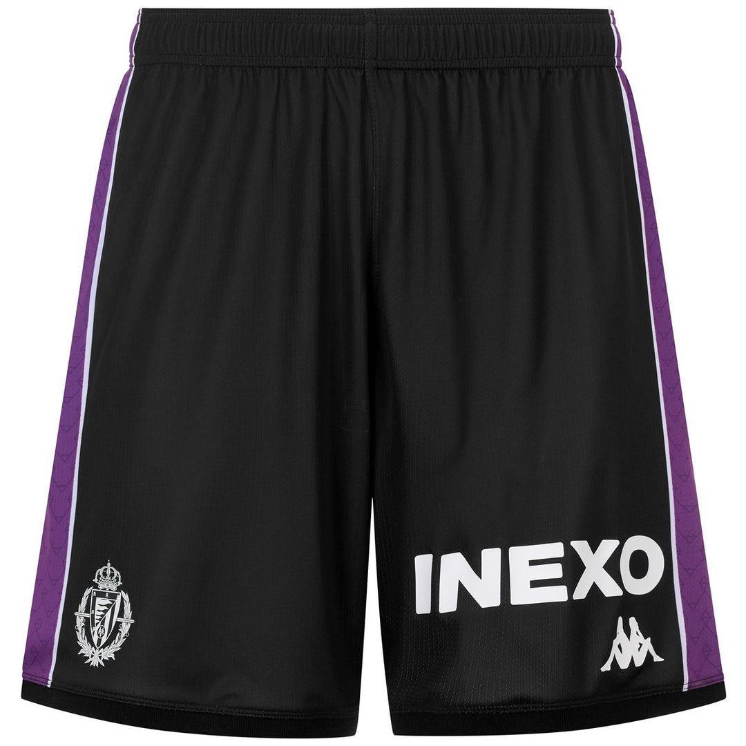 SHORT 2ª EQUIPACIÓN REAL VALLADOLID 25/26 NEGRO KOMBAT RYDER 01