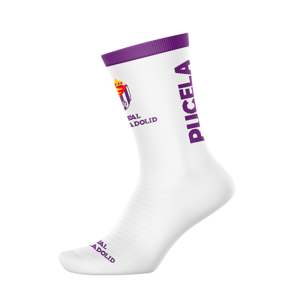 CALCETIN TECNICO REAL VALLADOLID BLANCO 01