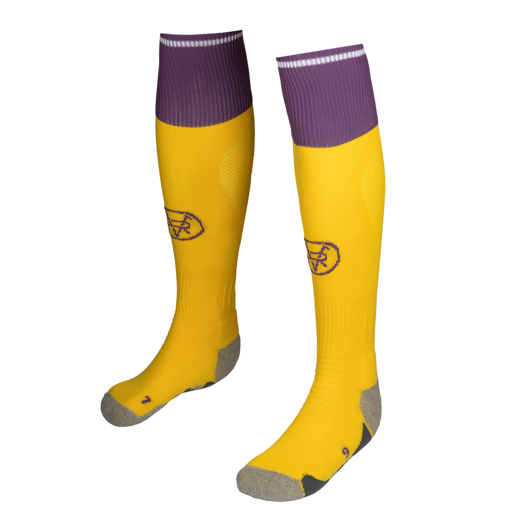 MEDIAS AMARILLAS 3ª EQUIPACIÓN REAL VALLADOLID 25/26 KOMBAT SPARK PRO 01