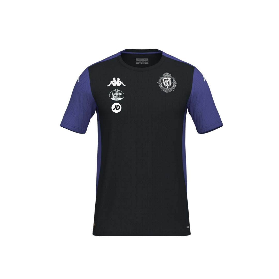 CAMISETA ADULTO REAL VALLADOLID ENTRENO ABOU PRO 8 NEGRO 01