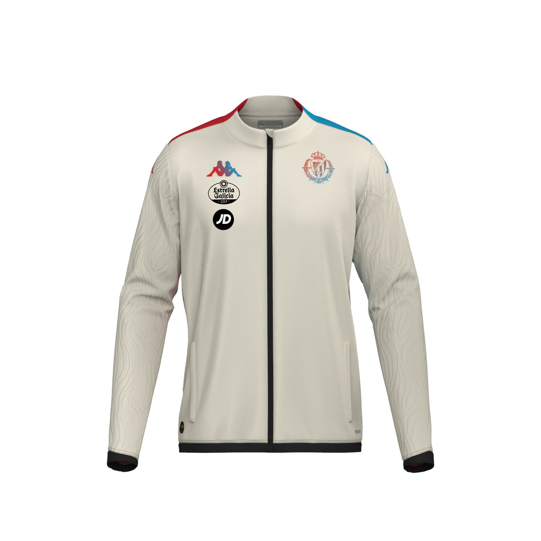 CHAQUETA REAL VALLADOLID PRE PARTIDO (BLANCO ROTO) ARUN PRO 8 01