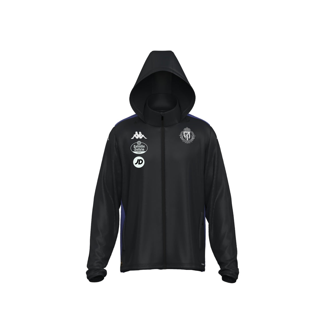 CHUBASQUERO REAL VALLADOLID NEGRO ADVERZIP PRO 8 01