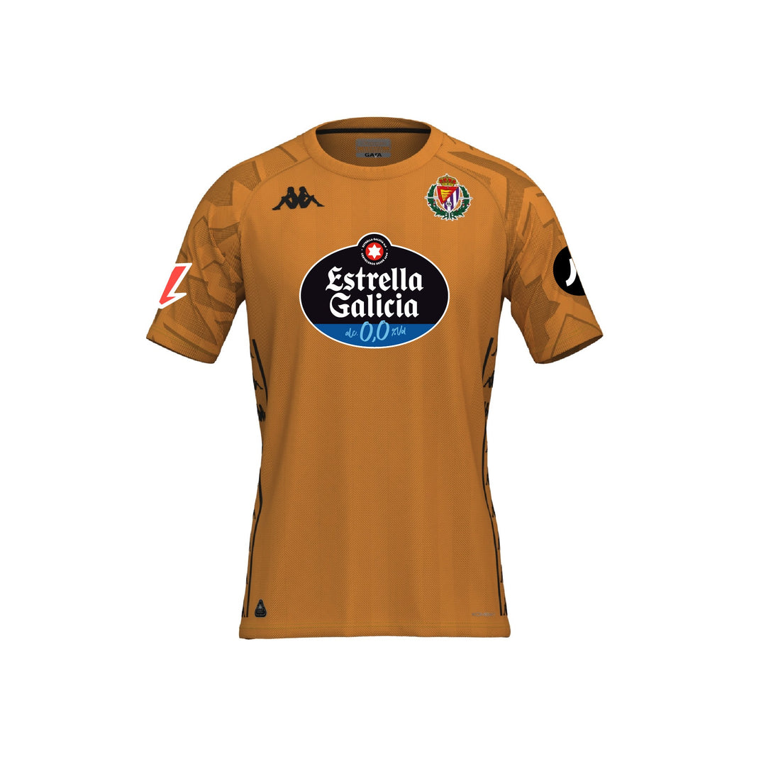 CAMISETA ADULTO REAL VALLADOLID 24/25 NARANJA KOMBAT 01