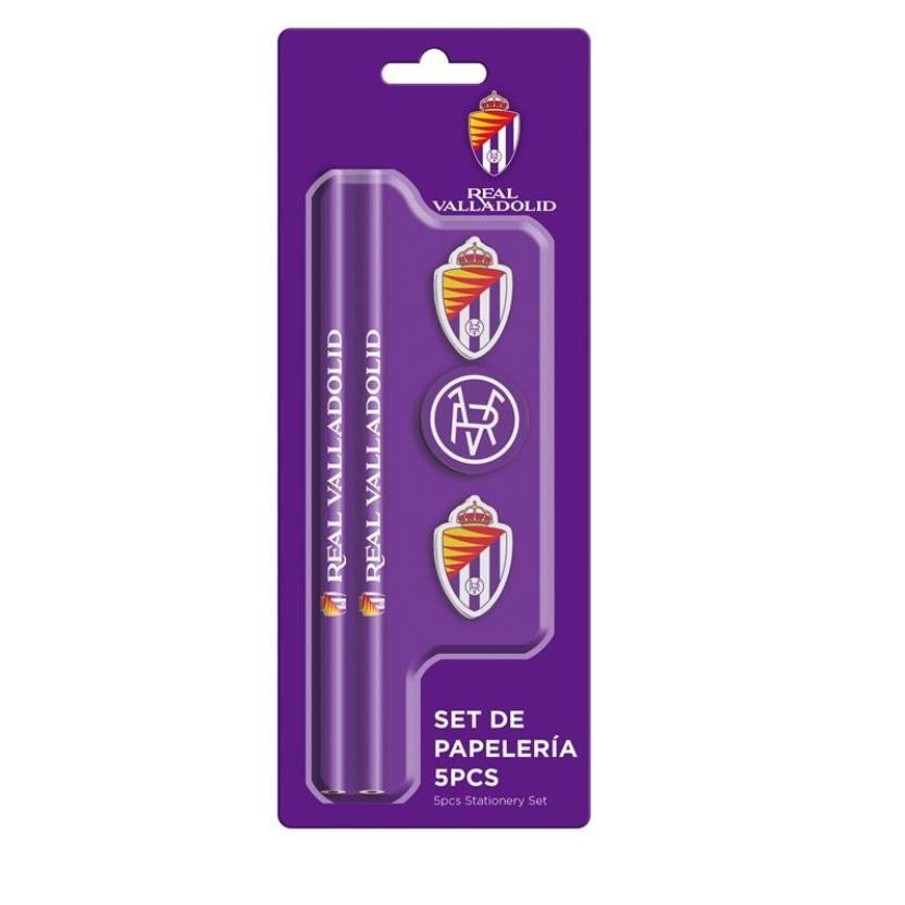 SET 5 PIEZAS PAPELERIA REAL VALLADOLID main