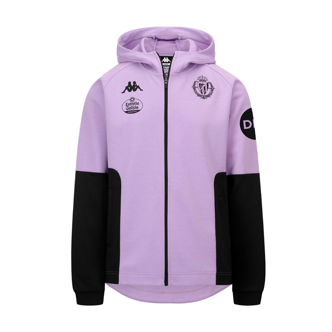 CHAQUETA DE CHÁNDAL MEQUOZIP VIOLETA REAL VALLADOLID 25/26 01
