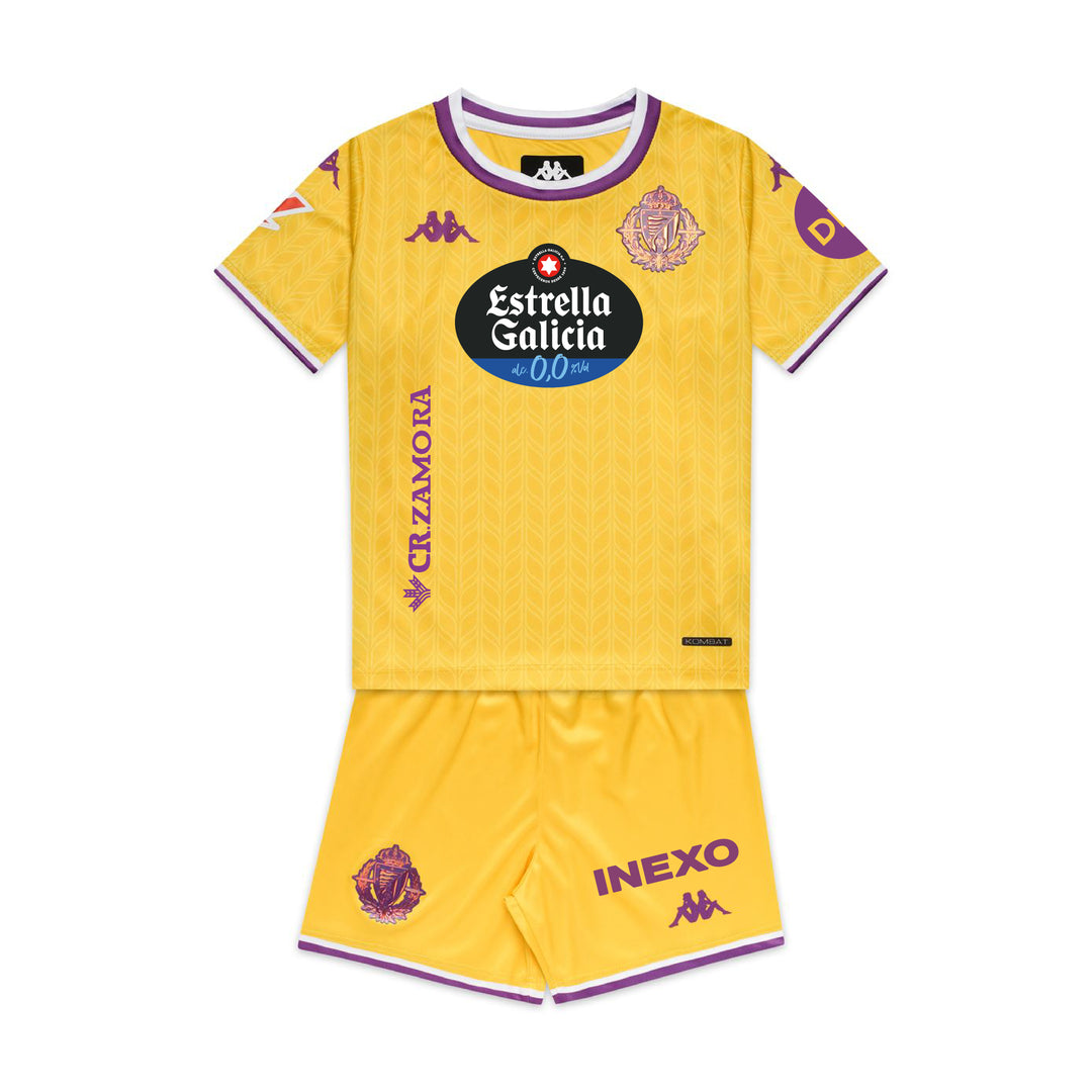 KIT 3ª EQUIPACIÓN INFANTIL REAL VALLADOLID 25/26 KOMBAT KIT THIRD 01